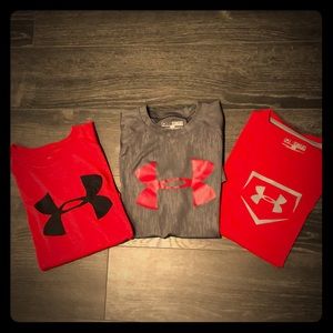 3 Under Armour shirts